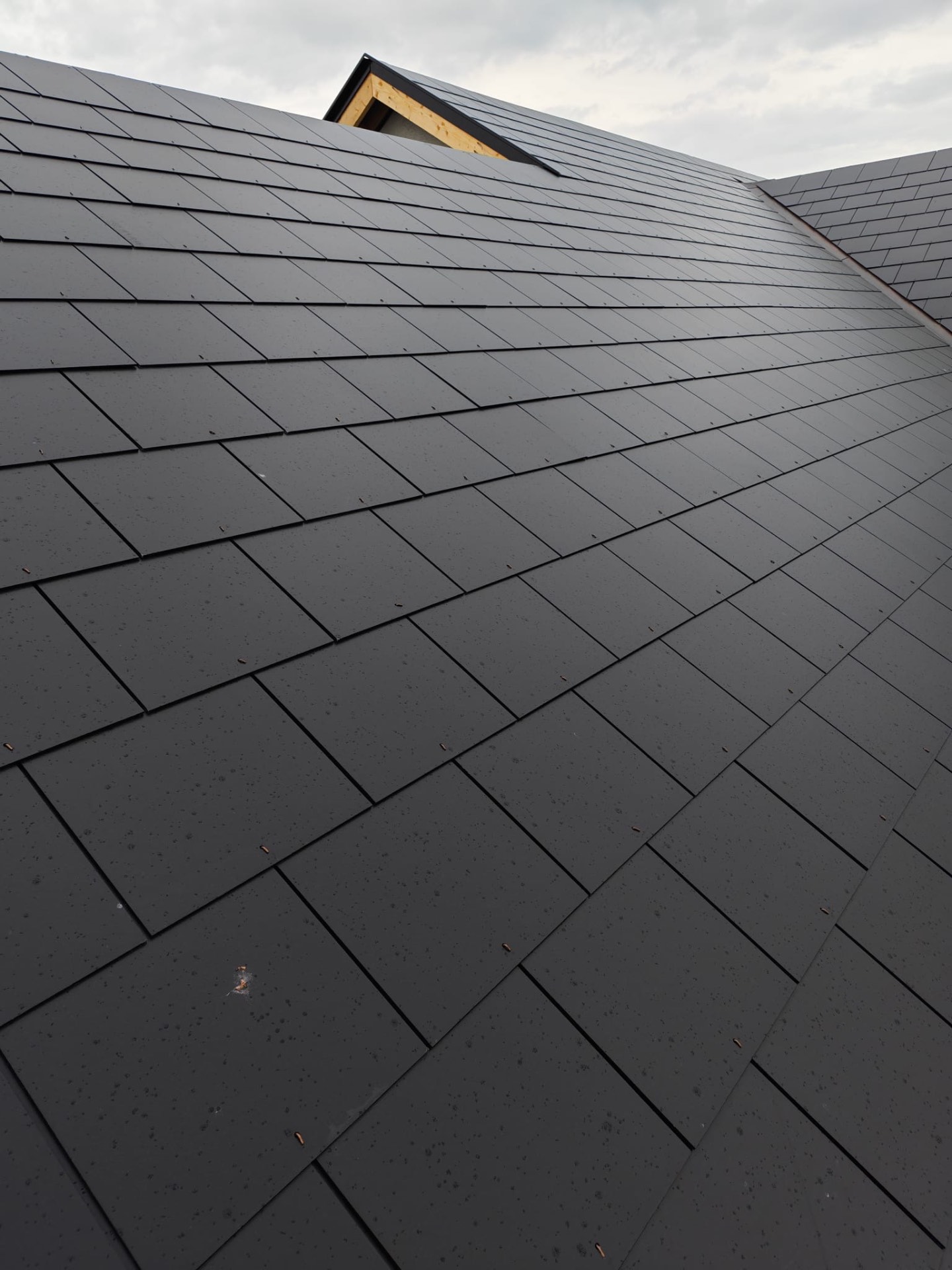 Finished natural slate roof repair in Roscommon